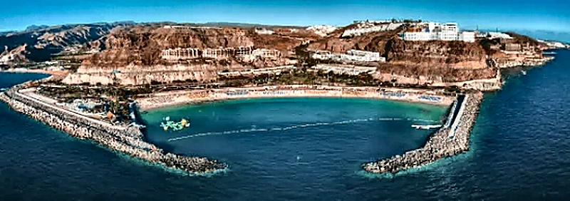 Panorama della baia di Playa de Amadores a Gran Canaria