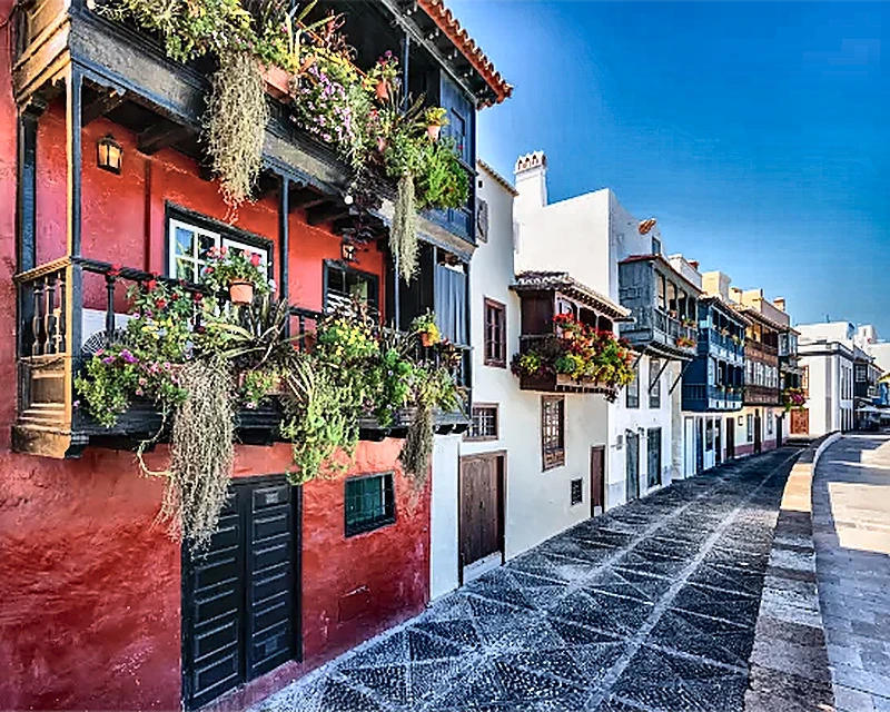 Balconi colorati di Santa Cruz de La Palma