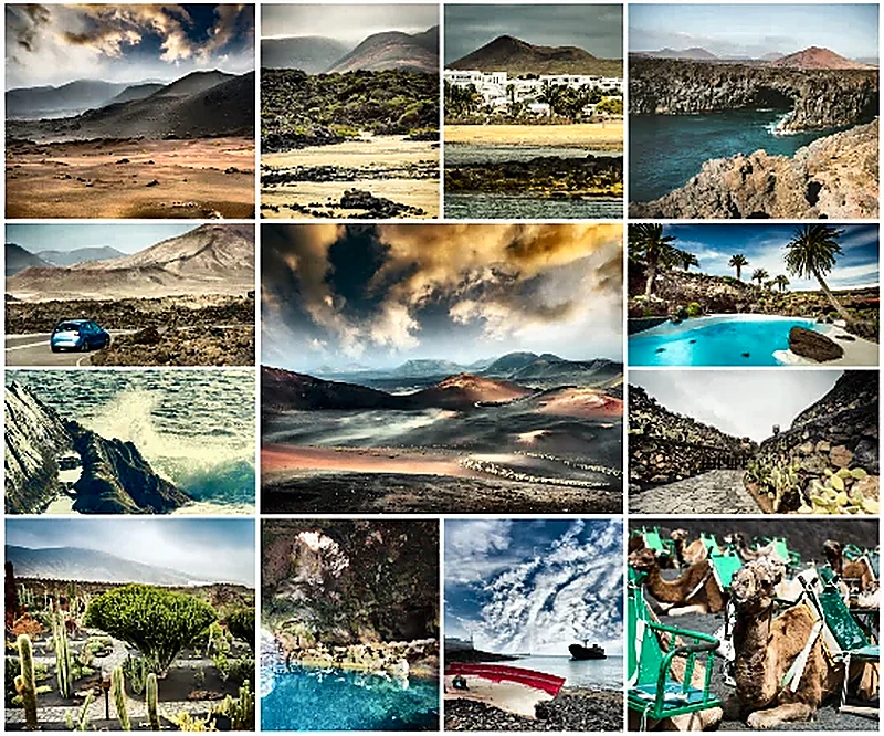 Paesaggio dell'isola di Lanzarote