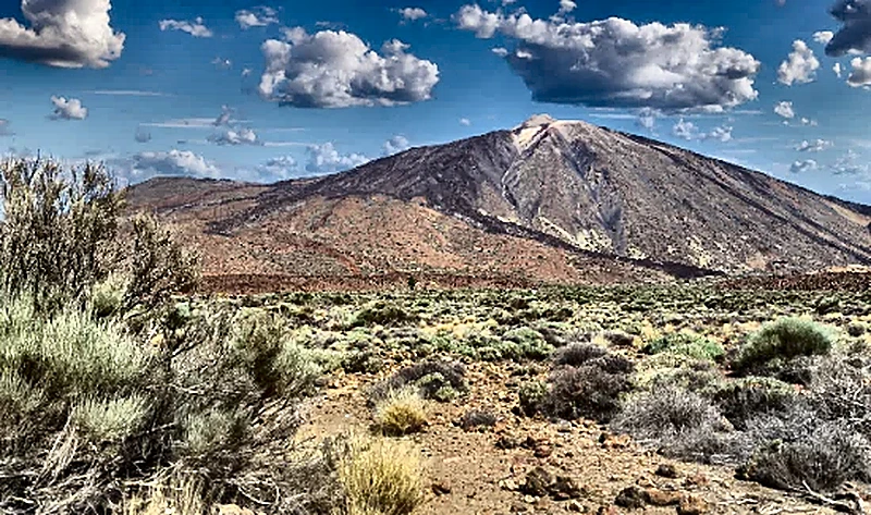 Paesaggio arido di Tenerife