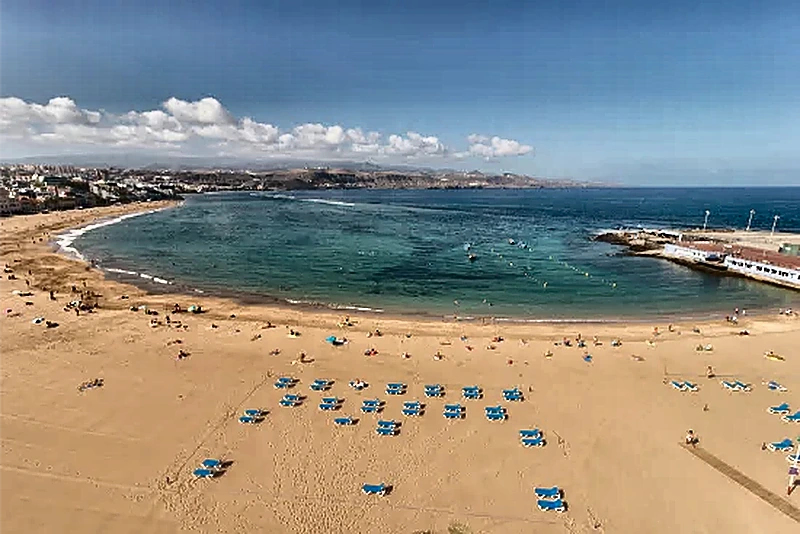 Spiaggia di Las Canteras beach in Las Palmas de Gran Canaria